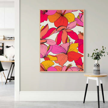 Hibiscus Hottie Artwork by Miss Lolo