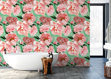 All of our wallpaper designs are now available as vinyl wallpapers for wet areas. All are printed to order here in Auckland, NZ.  130 cms in width and sold by the lineal metre.  450 gsm in weight
