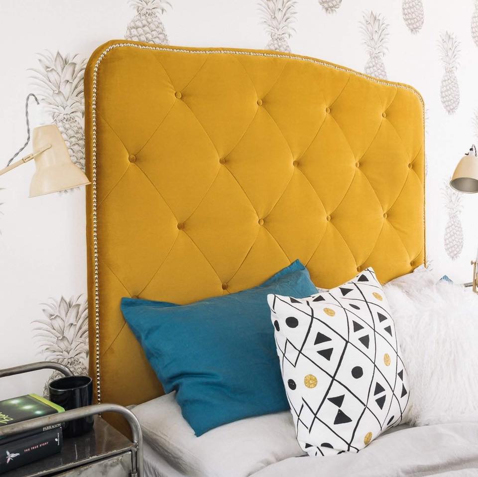 A classy and classic headboard style; the Cleveland. Featuring a diamond stitch pattern on a gorgeous velvet and is finished with a row of silver strip studs. NZ made, please allow 6-8 weeks for production.