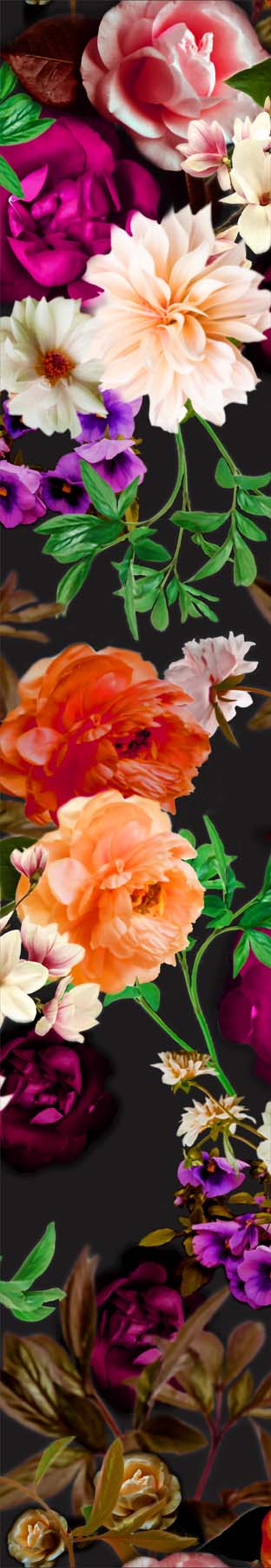 Blooming Lovely Removable Bathroom Wallpaper