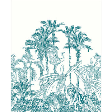 La Jungle Enchantee Wall Panel by Casadeco