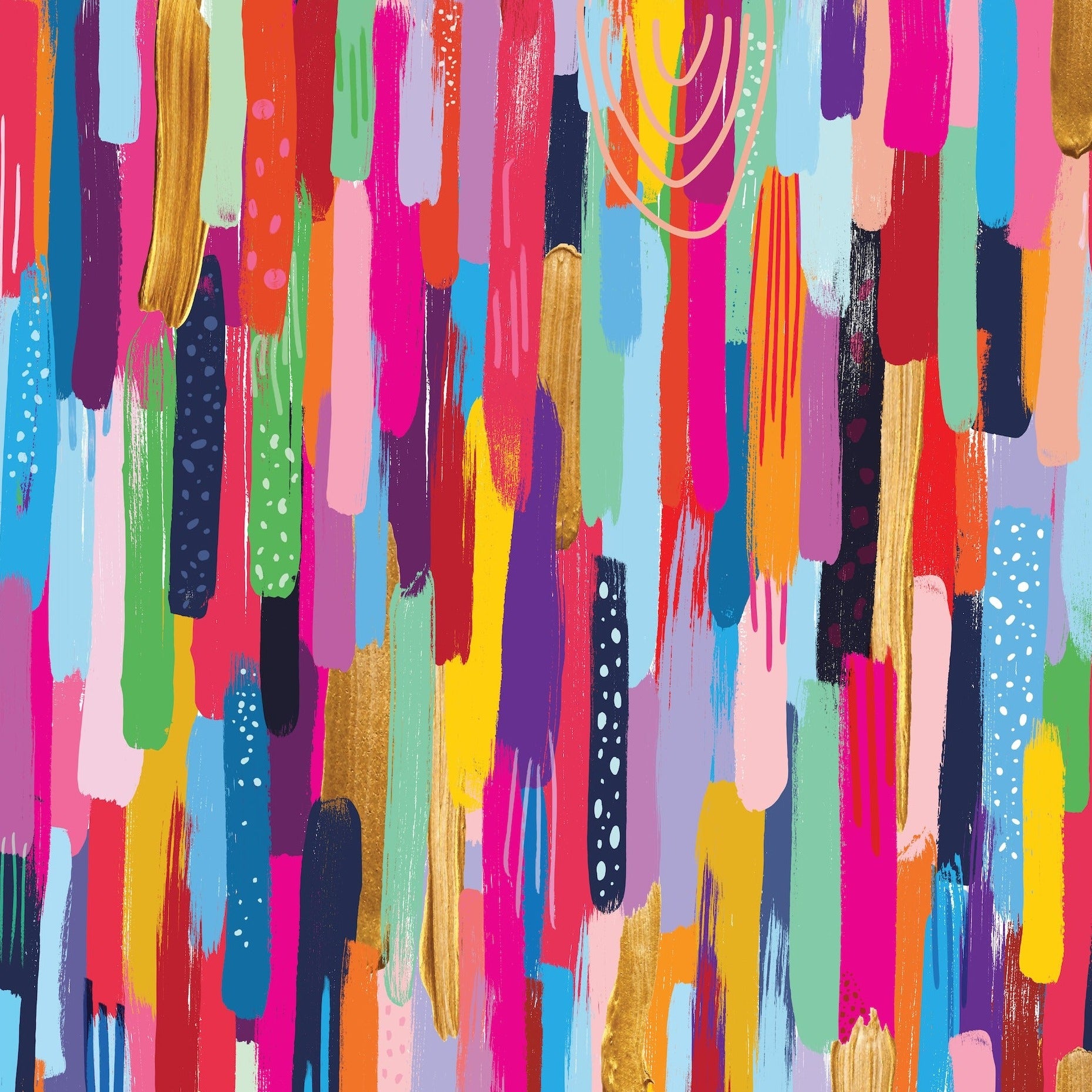 Dripping in Colour Fabric by Miss Lolo