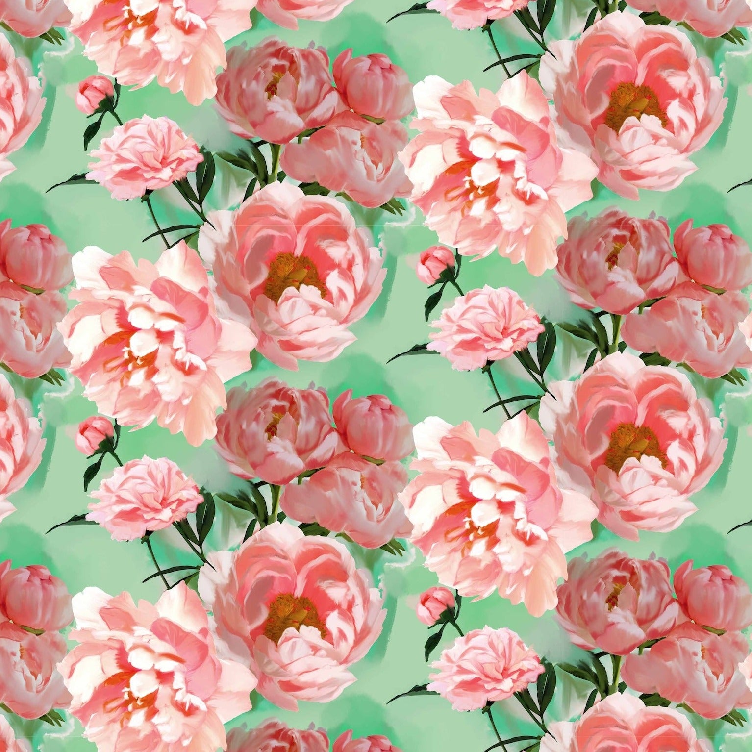 Peony Burst Fabric by Miss Lolo