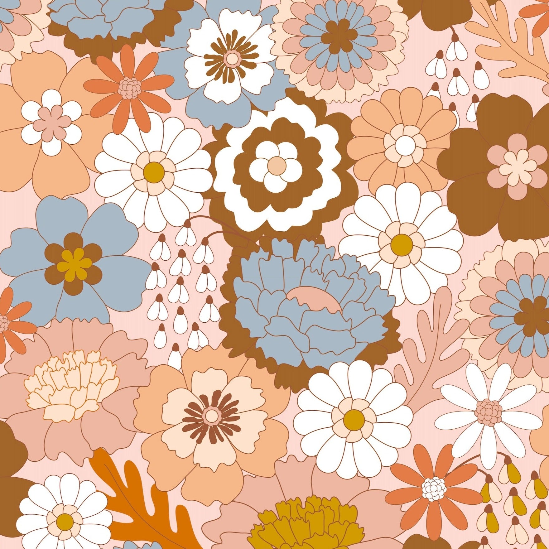 Push the Little Daisies Fabric by Miss Lolo