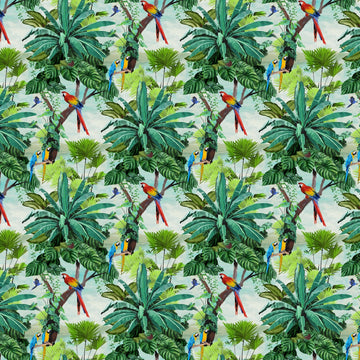 Tropical Macaw Fabric by Miss Lolo