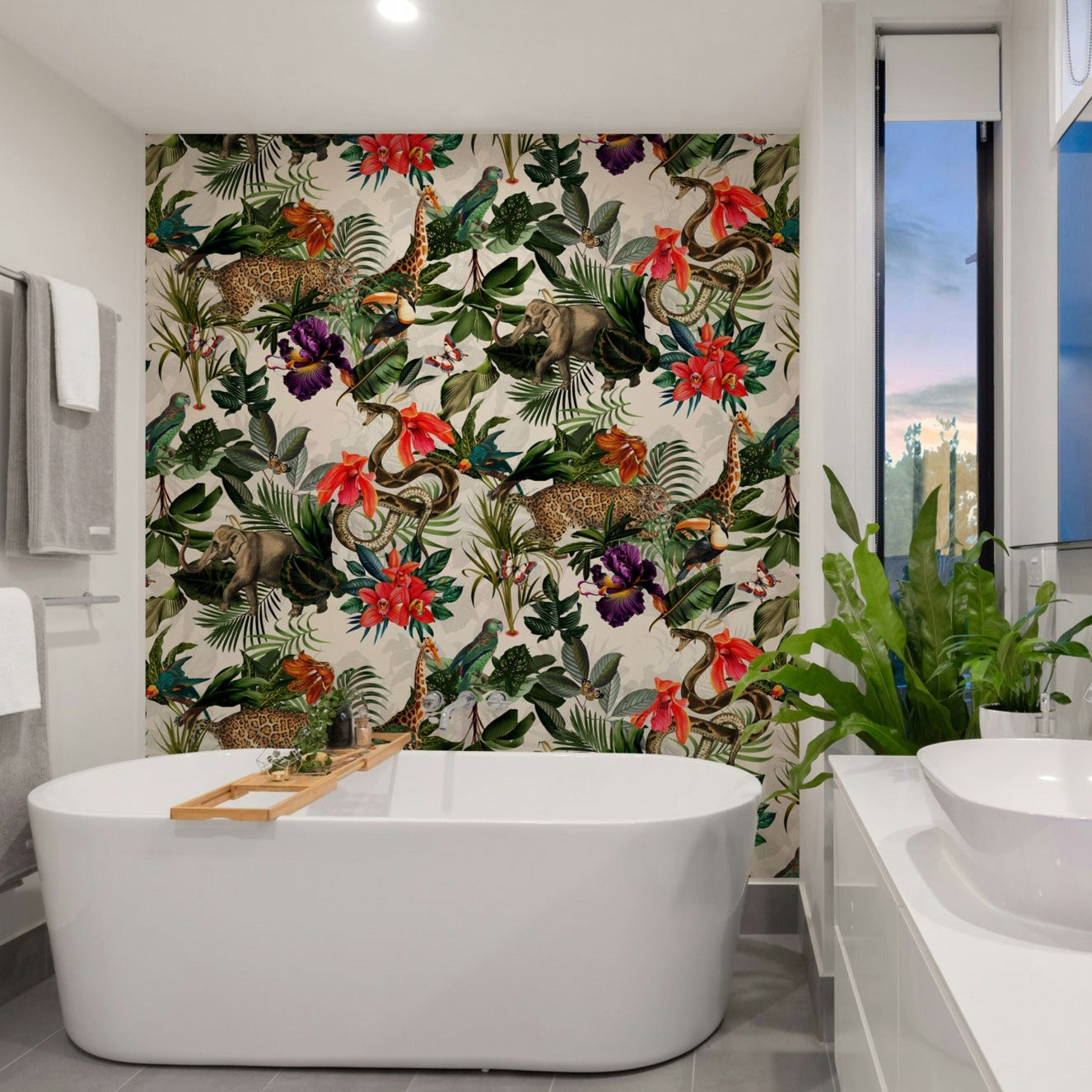 Whispers of the Wild Removable Bathroom Wallpaper