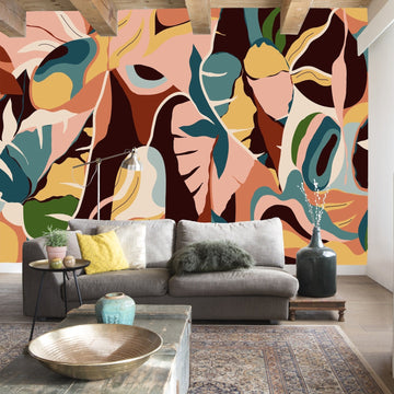 Panoramique Tropical House Mural by Aspiring Walls